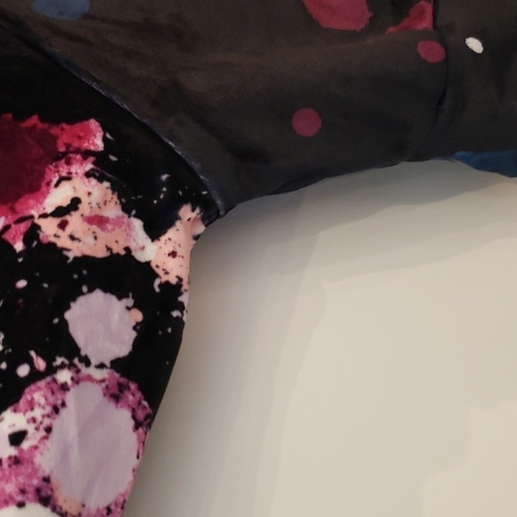 Justice Top Crop Paint Splatter velvet Girls Kids Size 8 - Picture 5 of 11
